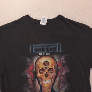 Tool Band Short Sleeve Crew Neck Casual Graphic T Shirt Mens Size Medium M Black